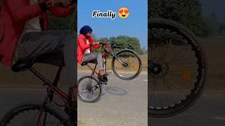 How To Learn Wheelie In Gear Cycle ️ #viral #gearcycle #crazystunts #youtube #shorts #lucirider