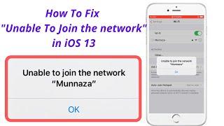 How to Fix Unable to Join Wi-Fi Network Error on iPhone.