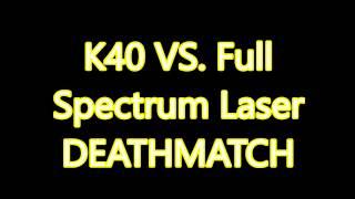 When Laser Beams COLLIDE! K40 Vs Full Spectrum Laser!