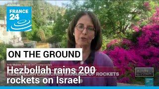 Lebanon's Hezbollah rains 200 rockets on Israel as Gaza war rages • FRANCE 24 English