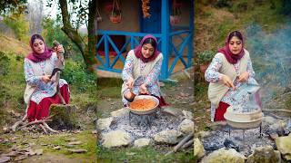 Making Pistachio BAKLAVA Over a Wood Fire in a Traditional Rural Style