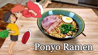 Ponyo Ramen by Studio Ghibli!  #ponyo #ramen #studioghibli #shorts