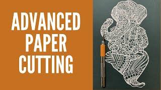 How to Papercut | Advanced Paper Cutting Tutorial | Intricate Complex Papercut | Paper Art Tutorial