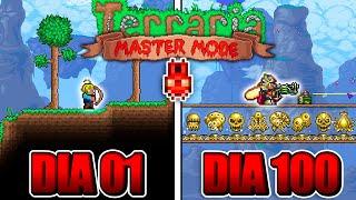 PASSEI 100 DIAS no TERRARIA MASTER MODE O FILME