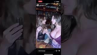 Only fans model , lyna Perez kissed her friend on Instagram live . must watch