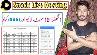 Snack pe live hosting kaise kare - snack video live stream earning - snack video live earning