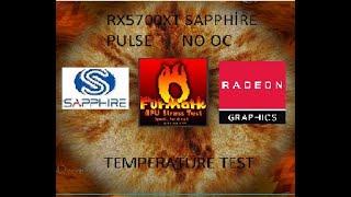 Sapphire RX5700XT Furmark Test Temperature and Score