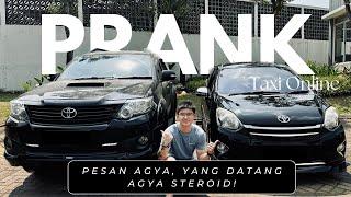 Prank Taxi Online, Pesan Agya Datangnya Fortuner | Driver Taxol Mau dicium Penumpang?