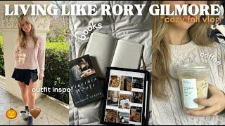 LIVING LIKE RORY GILMORE FOR A DAY: cozy fall aesthetic, books, productivity & coffee