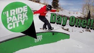 Snowboarding Park City Utah Day One  - Canyons Side - (Day 36, Season 2)