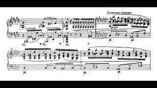 Sergei Liapunov - Nuit d'été (5th transcendental étude), live recording with sheet music