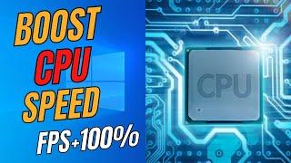 How To Boost Processor or CPU SPEED in Windows 10/11 | Make Computer Super Fast | Boost FPS