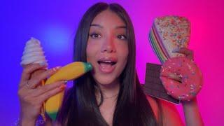 FAKE FOOD ASMR  Mouth sounds 