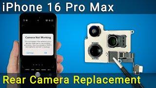 iPhone 16 Pro Max Rear Camera Repair - DIY Fix Guide (Black Screen & Calibration)