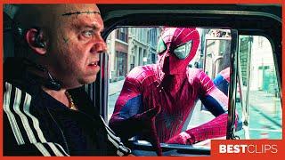 Spider-Man vs Rhino - Truck Chase Scene | The Amazing Spider Man 2 (2014) Movie CLIP 4K