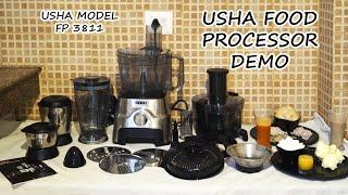 Usha Food Processor Tutorial | Usha FP3811 Food Processsor Demo |How to Use Food Processor #usha3811
