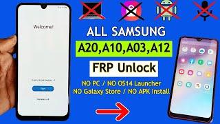 Samsung A10,A20,A03,A12 FRP Bypass Without PC | NO APK Install / NO Galaxy Store | Google Bypass