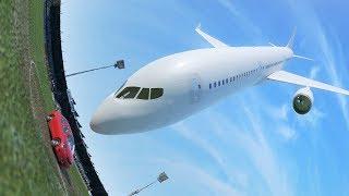 Car vs. Plane - Crash Simulation Animation