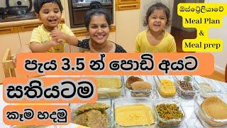 Toddler meal plan for a week sinhala | baby meal plan sinahala | meal prep for kids sinhala