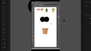 Adobe Illustrator simple logo design: Plant Shop Logo