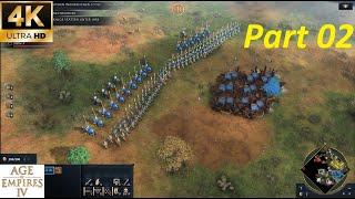 Age Of Empires 4 Gameplay - Part 2 Match 2 [4K 60FPS PC] Ger