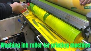 Cleaning ink roller& ceramic anilox roller for flexo printing machine