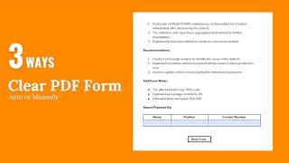 3 Ways to Clear A PDF Form, Even Reset Automatically