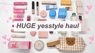  HUGE k-beauty makeup + skincare yesstyle haul | $300+ | honest review, unboxing, swatches, recs