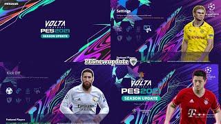 PES 2021 Menu Mod UCL x Volta by PESNewupdate