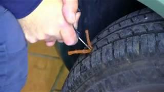 Come riparare (il) lo pneumatico ruota tubeless fai da te, Tyre Puncture