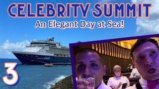 Celebrity Summit: Our first sea day, gala night, & evening fun! | PART 3, October 2023