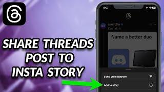 How To Share Threads Post To Instagram Story
