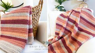 How to Make a Simple Crochet Blanket - The Sierra Sunset Throw