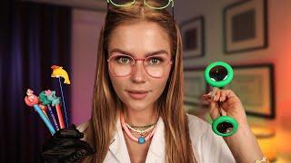 ASMR Testing You for ADHD "New Tests" (Light, colors, questions, Eyes, and Ears)