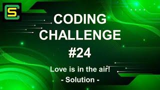 Coding Challenge #24 – Love is in the air! - SOLUTION