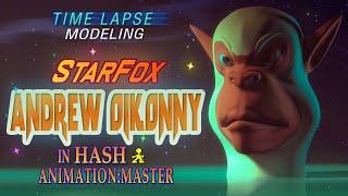 Spline modeling "Andrew Oikonny" in Hash Animation:Master (time-lapse)