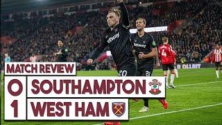 Southampton 0-1 West Ham highlights | Bowen winner for Hammers after Rodriguez red card overturned