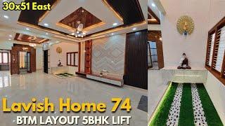 Lavish Home 74 | BTM Layout 30x51 East Facing Smart 5BHK For Sale | Bengaluru