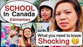 ELEMENTARY SCHOOL IN CANADA | FIRST DAY WHAT THEY BRING in school | shocking me..| sarah buyucan