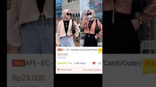 shopee haul outer murah #shopee #foryou #racunshopee #shorts #outer #fyp