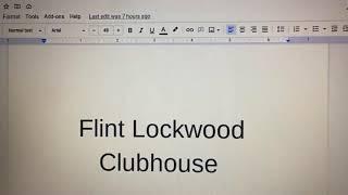 Flint Lockwood Clubhouse Cast Video