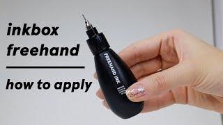 inkbox freehand ink - how to apply