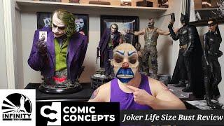 Infinity Studios: Heath Ledger Joker Life Size Silicon Bust Review