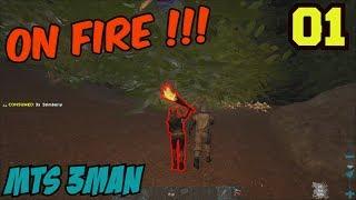 CHRIZZ ON FIRE !!! | MTS 3 Man PvP Servers (4 Week cluster) | ARK Survival Evolved