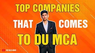 DU MCA Placement Companies | Placement Insights