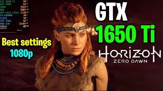 GTX 1650 Ti |  Horizon Zero Dawn | Patch 1.10 | Best settings 1080p (Benchmark FPS test)