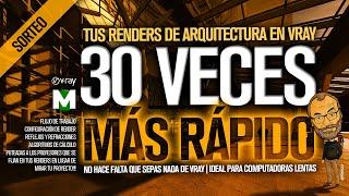 Como AUMENTAR velocidad de render VRAY NEXT SketchUp | TUTORIAL desde cero | configuracion 3.4