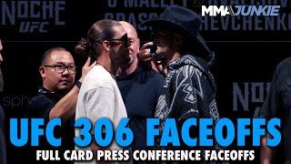 UFC 306 Full Card Pre-Fight Press Conference Faceoffs | Noche UFC