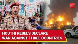 Houthi Rebels Declare 'Open War' Against Israel From Bombed Yemeni City Of Hodeida | Gaza Conflict