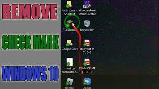 How to remove check mark || Windows 10